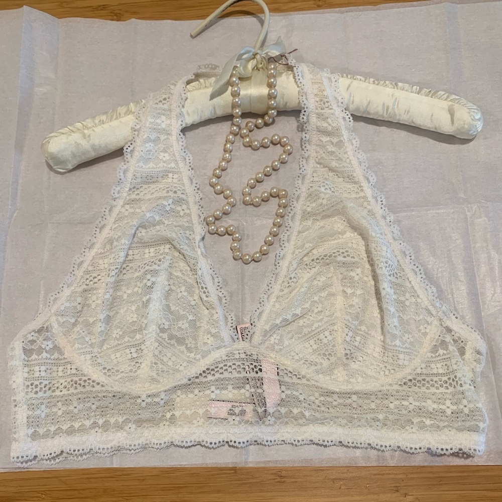 Victoria's Secret Lace Bralettes- Cream